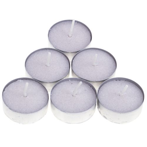 Floristik24 Scented candles lavender mimosa, tea lights scented Ø3.5cm H1.5cm 18 pieces