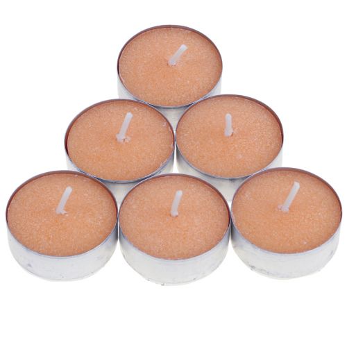 Product Scented candles orange, tea lights scent, room scent candle Ø3.5cm H1.5cm 18 pieces