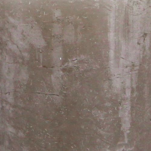 Floristik24 Solid coloured candles brown pillar candles 50×100mm 4 pcs