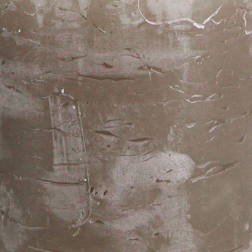 Product Solid coloured candles brown pillar candles 70×80mm 4 pcs