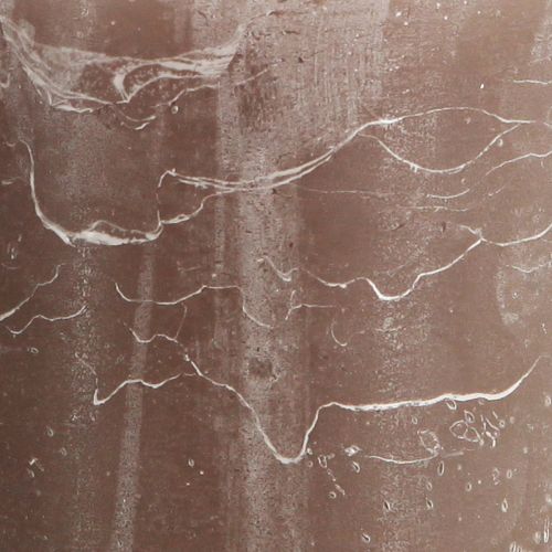 Product Solid coloured candles brown pillar candles 85×150mm 2 pcs