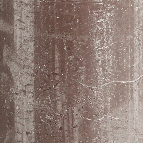 Product Solid coloured candles Brown pillar candles 85x200mm 2 pcs