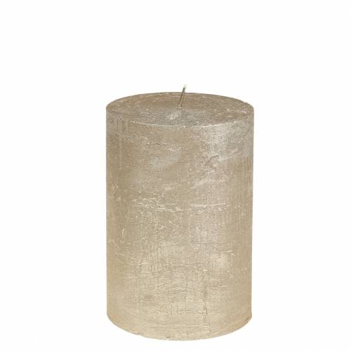 Product Solid colored candles platinum 85x120mm 2pcs