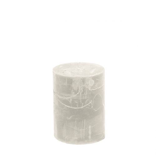 Product Solid colored candles gray 60x80mm 4pcs