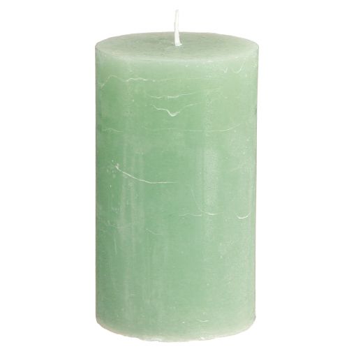 Product Solid coloured candles green jade pillar candles 70×120mm 4 pcs