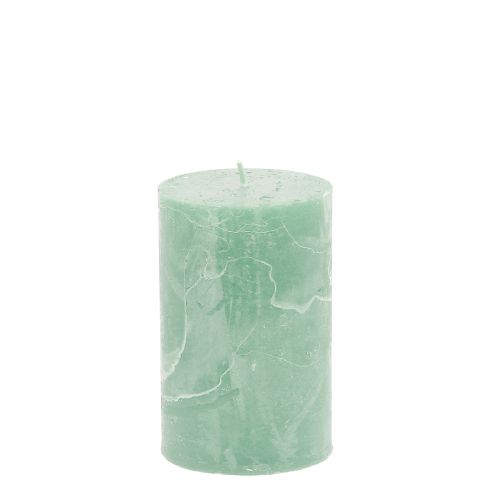 Product Solid-colored candles light green 60x100mm 4 pcs