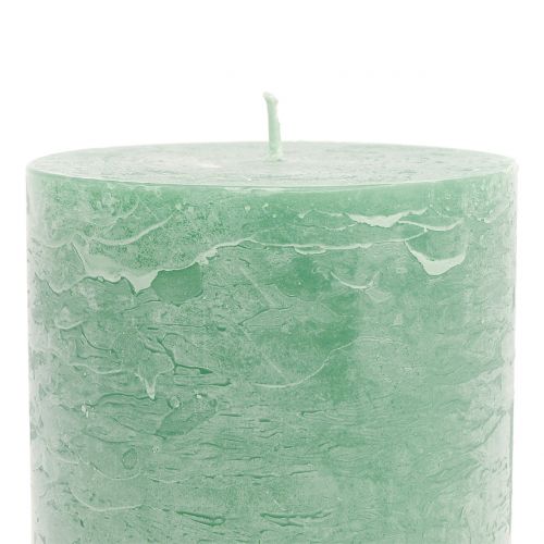 Product Solid-colored candles light green 85x150mm 2 pcs