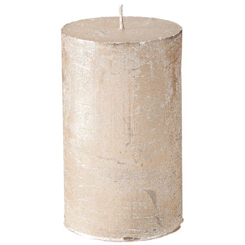 Product Solid colored candles platinum 60x100mm 4pcs