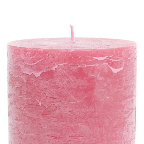 Product Solid colored candles pink 85x120mm 2pcs