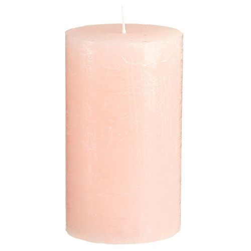Product Solid coloured candles pink pillar candles light pink 70×120mm 4 pcs