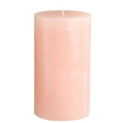 Product Solid coloured candles pink pillar candles light pink 85×150mm 2 pcs
