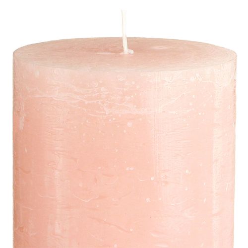 Product Solid coloured candles pink pillar candles light pink 85×150mm 2 pcs