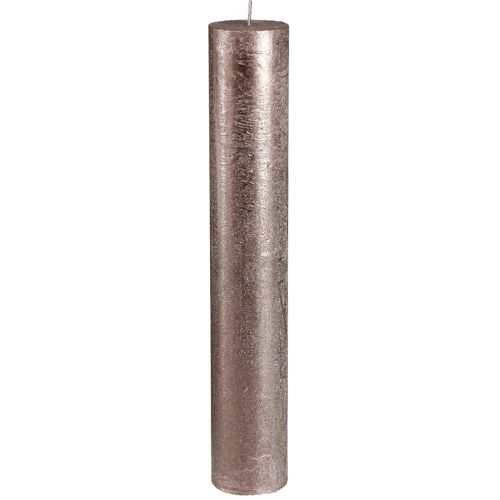 Product Solid coloured candles, taper candles, copper 50x300mm, 4 pieces