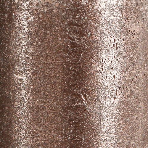 Product Solid coloured pillar candles copper 85mmx200mm 2 pcs