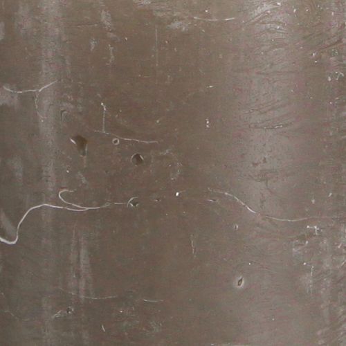 Product Solid coloured pillar candles brown candles 60x100mm 4 pcs