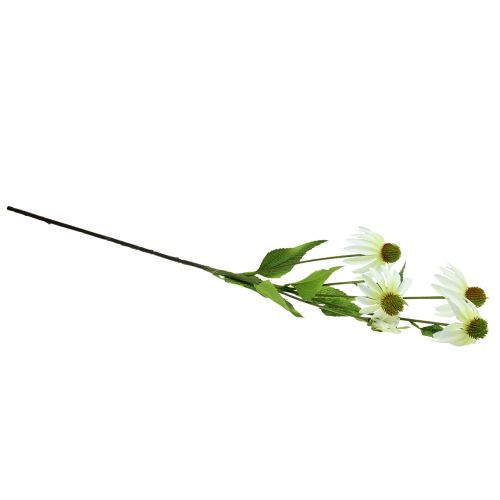 Product Echinacea flower artificial white 90cm