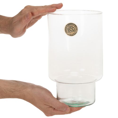 Eco Glass Cylinder Vase 25cm for Indoor Decoration | Floristik24.co.uk