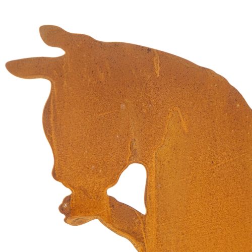 Decorative rusted metal cat ornament, rust decoration for hanging, 24.5cm | Floristik24.co.uk