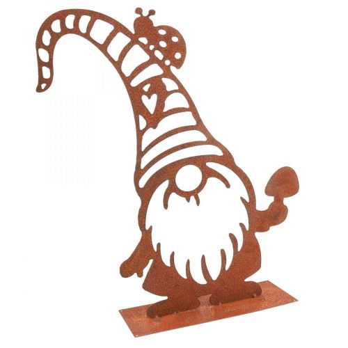 Floristik24 Rust decoration gnome metal decoration stand H43cm