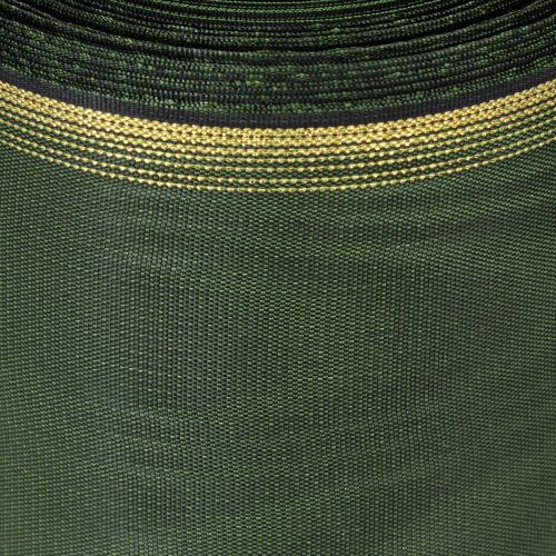 Elegant dark green moiré wreath ribbon, 125mm with gold pearl edge, mourning ribbon, wedding decoration, bow ribbon | Floristik24.co.uk