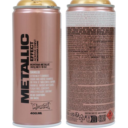 Product Paint Spray Gold Gold Spray Paint Metallic Effect Acrylic Paint 400ml