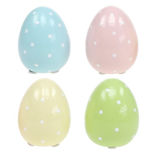 Floristik24 Ceramic egg 6.5cm assorted 4pcs