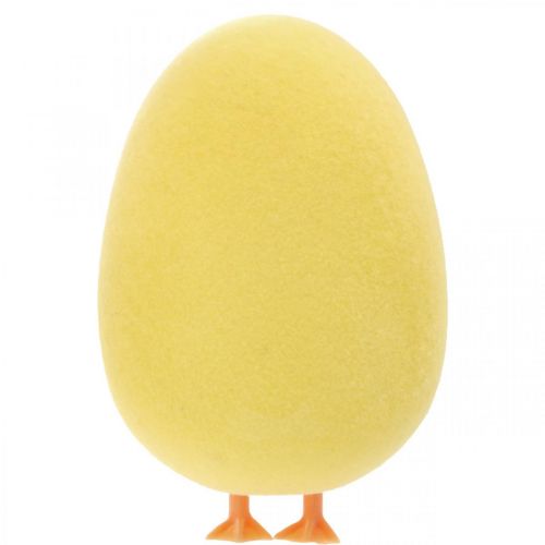 Product Easter Egg with Legs Yellow Decorative Figure Egg Easter Decoration H13cm 4 Pcs