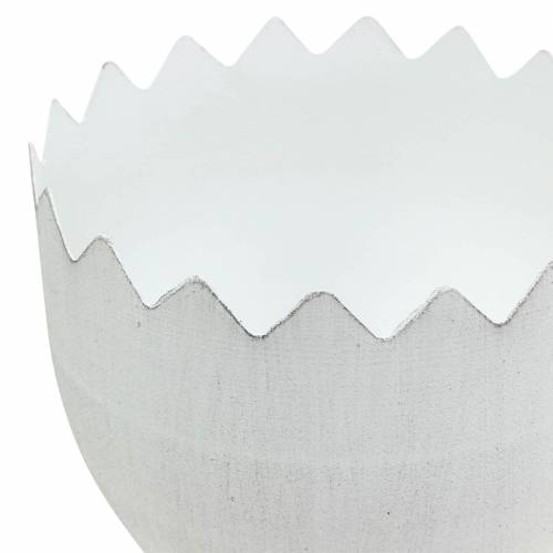 Floristik24 Flower Pot Eggshell on Legs White Ø13cm H21cm