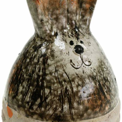 Floristik24 Egg bunny Easter decoration terracotta H11.5cm