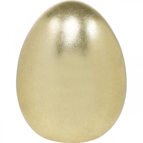 Floristik24 Ceramic egg golden, noble Easter decoration, decorative object egg metallic H16.5cm Ø13.5cm