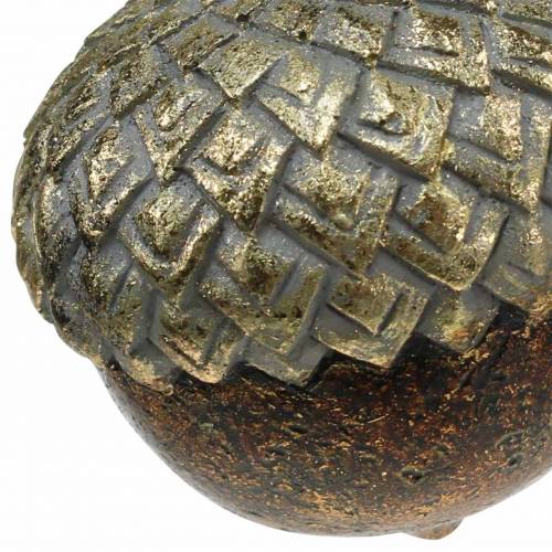 Floristik24 Decorative acorn for hanging golden Ø5.8cm H7.9cm