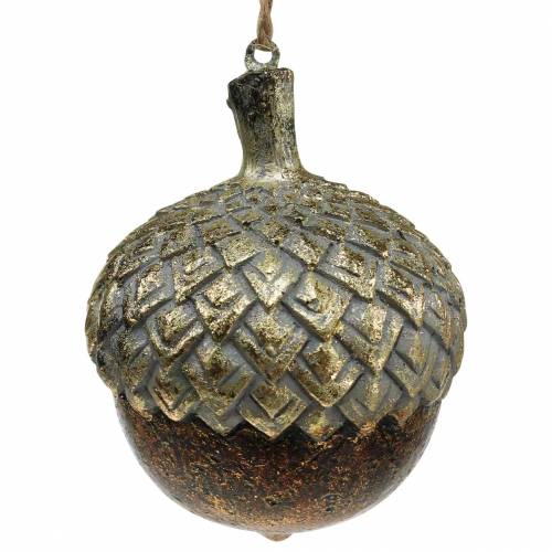 Floristik24 Decorative acorn for hanging golden Ø5.8cm H7.9cm