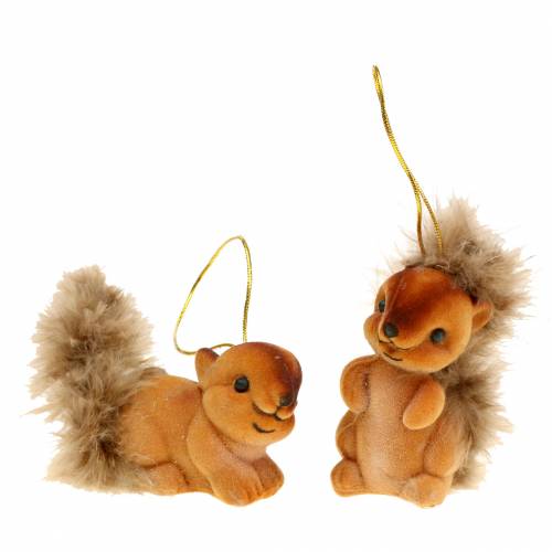 Product Autumn decoration decoration hanger squirrel brown set of 2