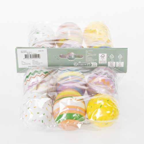 Product Easter egg ornaments, perfect for decorating Easter trees and branches, 6cm, 12 pieces