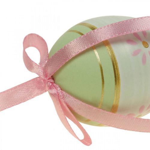 Product Easter eggs for hanging decoration eggs colored Ø4cm H6cm 6 pcs