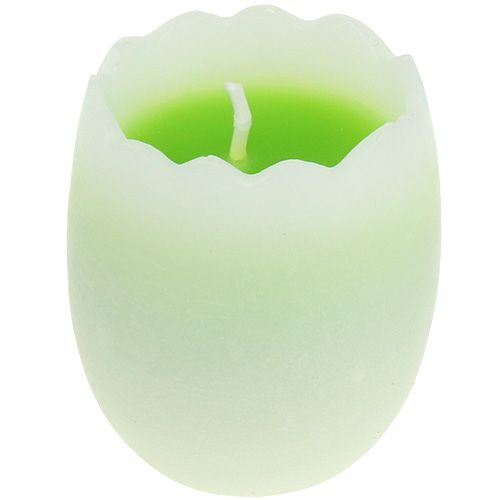 Floristik24 Egg candle green 5.5cm 3pcs
