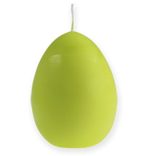 Floristik24 Egg candle lime 14cm