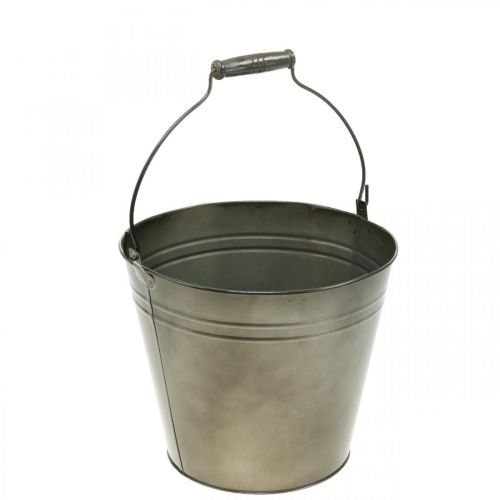 Floristik24 Metal bucket, plant pot, metal container Ø25cm H21cm