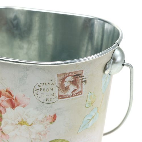 Floristik24 Plant bucket rose oval H11cm