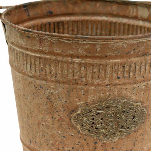 Floristik24 Deco Bucket Shabby Chic Vintage Ø12.5cm H12cm