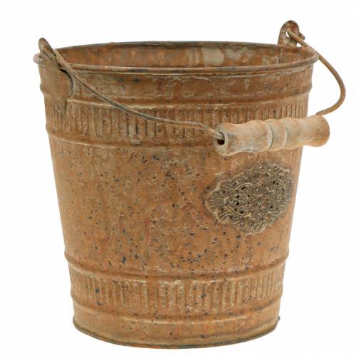 Floristik24 Deco Bucket Shabby Chic Vintage Ø12.5cm H12cm