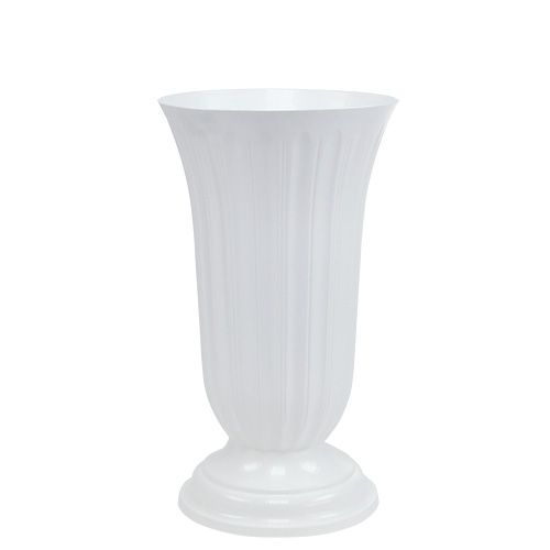 Floristik24 Vase Lilia white Ø20cm, 1pc