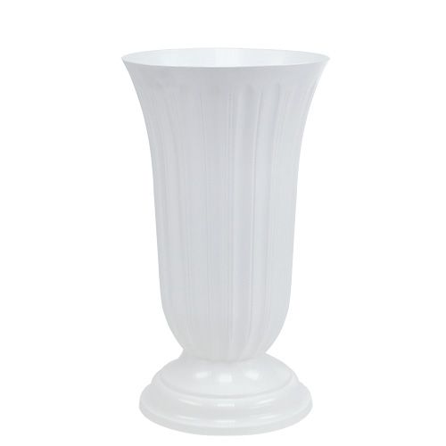 Floristik24 Vase Lilia white Ø23cm, 1pc