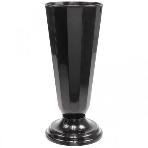 Floristik24 Adjustment vase Szwed Black Ø19cm