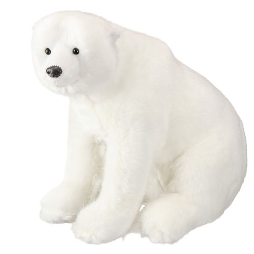 Product Polar bear decorative figures standing and sitting white 16/20cm 3pcs