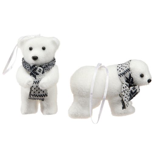 Floristik24 Polar Bear Decoration for Hanging Winter Decoration Figures 11×7cm 4 pcs