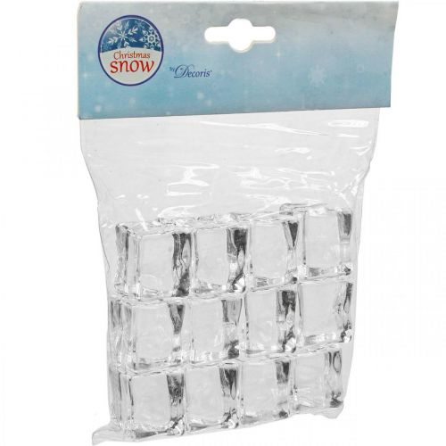 Floristik24 Artificial Ice Cubes Decorative Ice Transparent 2.5×3×2.5cm 12 pcs