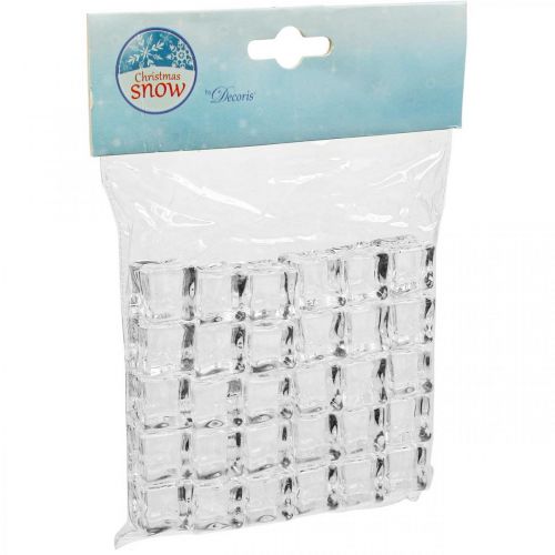 Floristik24 Artificial Ice Cubes Decorative Ice Transparent 2cm 30 pcs