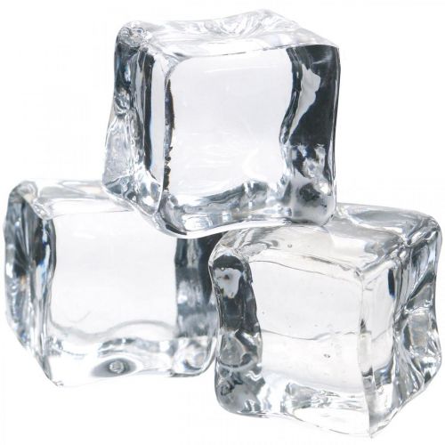 Floristik24 Deco ice cubes, summer decoration, artificial ice 3cm 6pcs