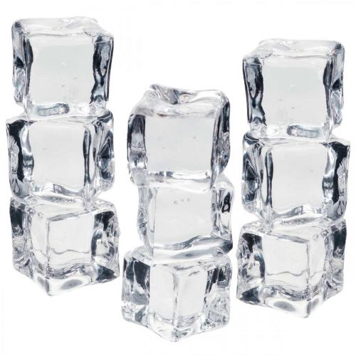 Floristik24 Artificial ice cubes window decoration 2cm 20pcs